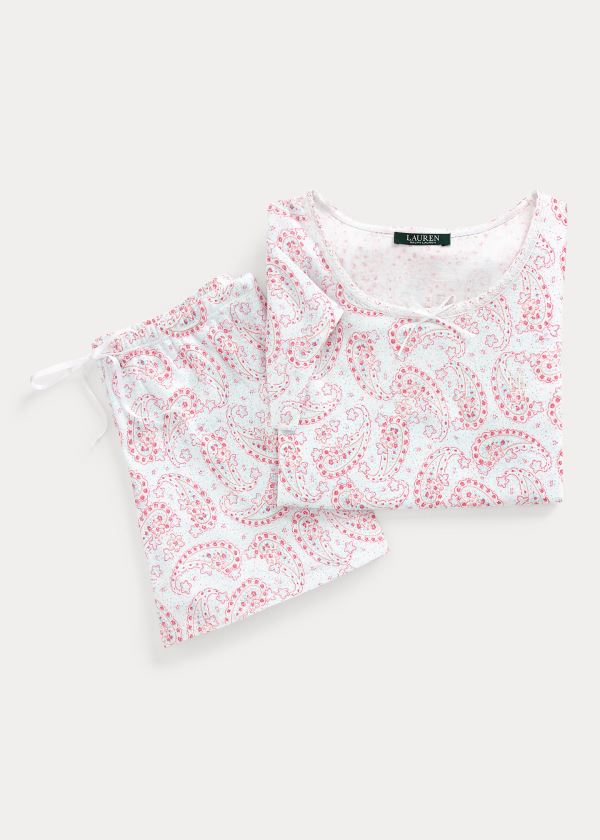 Ralph Lauren Paisley Boxer Pyjamas Dame Danmark (HJARW2563)